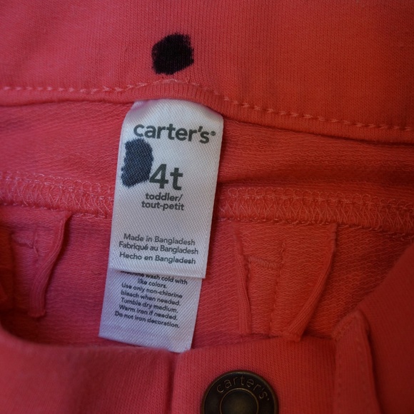 Girls Size 4T Carter's Pant-style Leggings - Picture 2 of 3